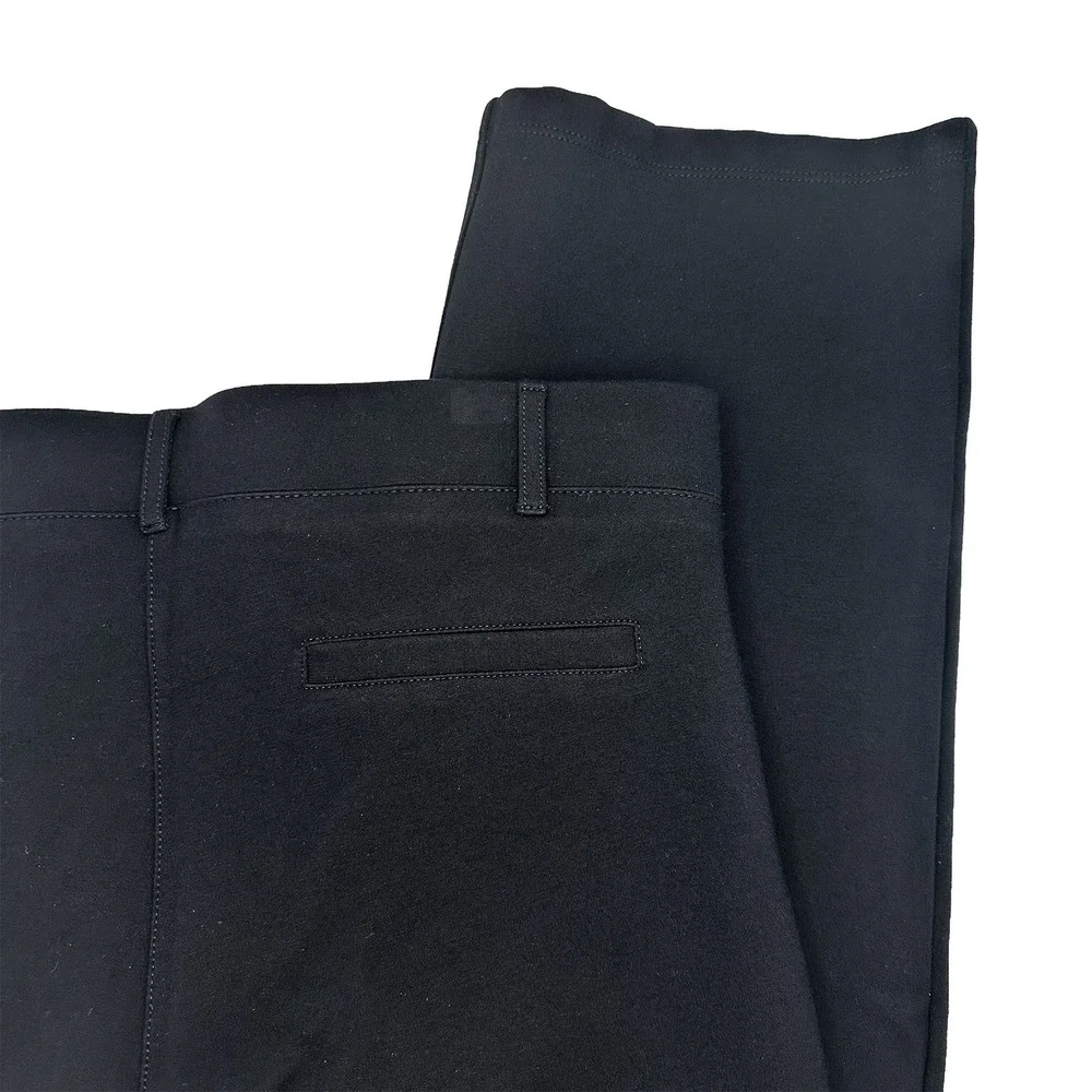 BETABRAND Straight Leg Stretch Dress Pants • Large Petite • black minimalist - Picture 4 of 7